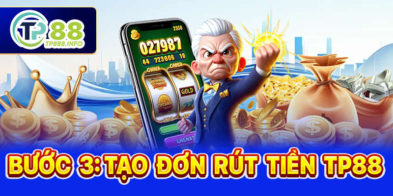 Bước 3: Tạo đơn rút tiền TP88